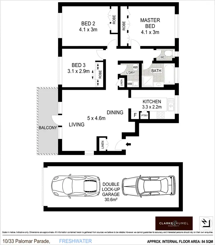 Floorplan of Homely apartment listing, 10/33 Palomar Parade, Freshwater NSW 2096