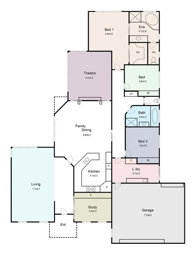 Floorplan of Homely house listing, 11 Leicester Court, Alfredton VIC 3350