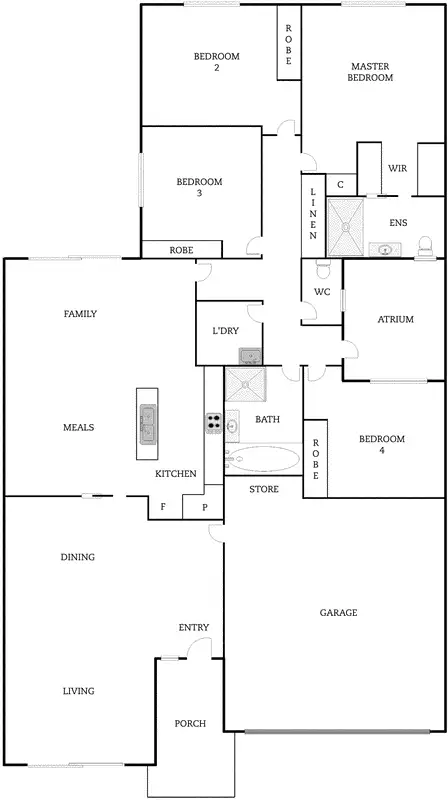 Floorplan of Homely townhouse listing, 4/21 Gordon Withnall Crescent, Dunlop ACT 2615