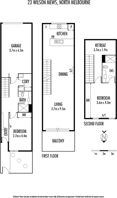 Floorplan of Homely house listing, 23 Wilson Mews, North Melbourne VIC 3051