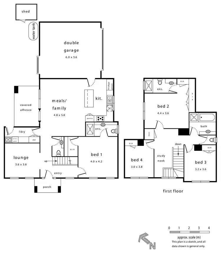 Floorplan of Homely townhouse listing, 1/20 Carcoola Road, Ringwood East VIC 3135
