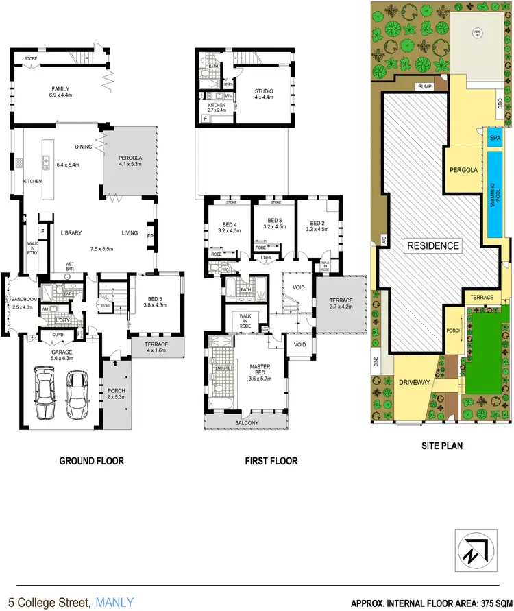 Floorplan of Homely house listing, 5 College Street, Manly NSW 2095