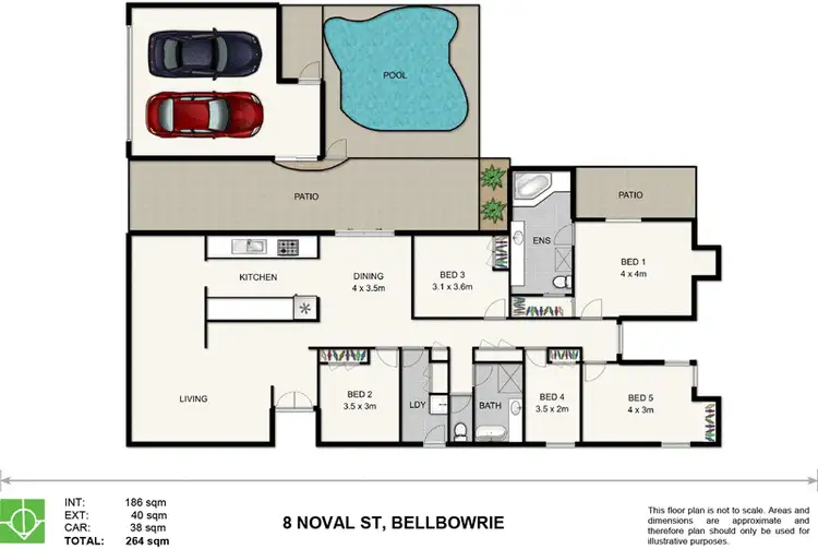 Floorplan of Homely house listing, 8 Noval Court, Bellbowrie QLD 4070