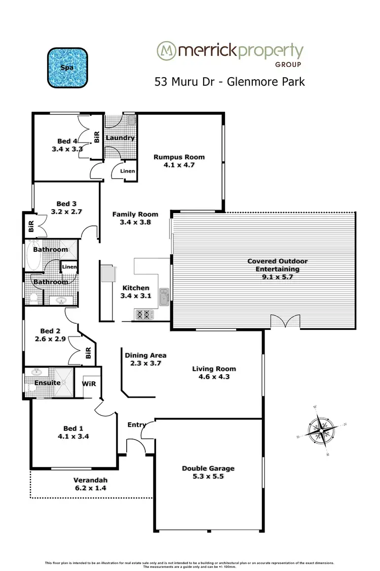 Floorplan of Homely house listing, 53 Muru Drive, Glenmore Park NSW 2745