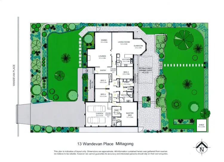 Floorplan of Homely house listing, 13 Wandevan Place, Mittagong NSW 2575
