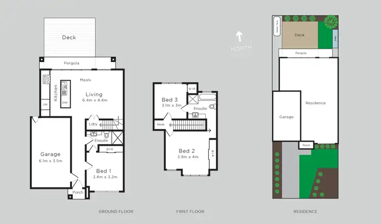 Floorplan of Homely townhouse listing, 1/17 Claudel Street, Oakleigh East VIC 3166