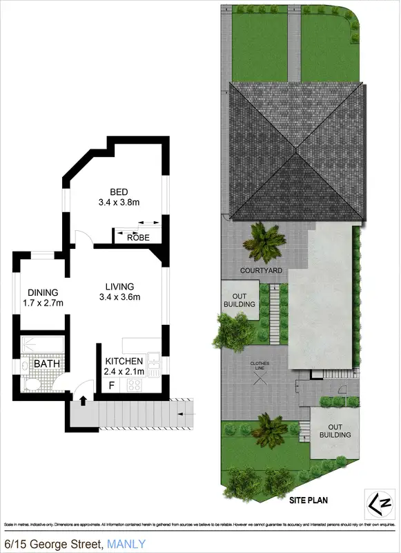Floorplan of Homely apartment listing, 6/15 George Street, Manly NSW 2095