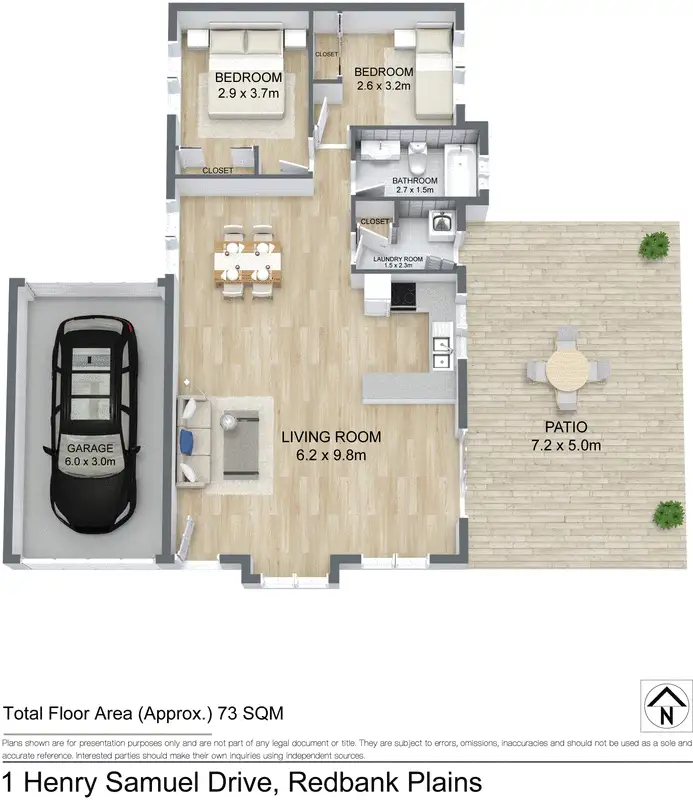 Floorplan of Homely house listing, 1 Henry Samuel Drive, Redbank Plains QLD 4301