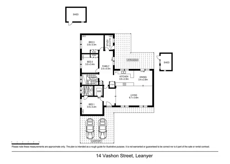 Floorplan of Homely house listing, 14 Vashon Street, Leanyer NT 812