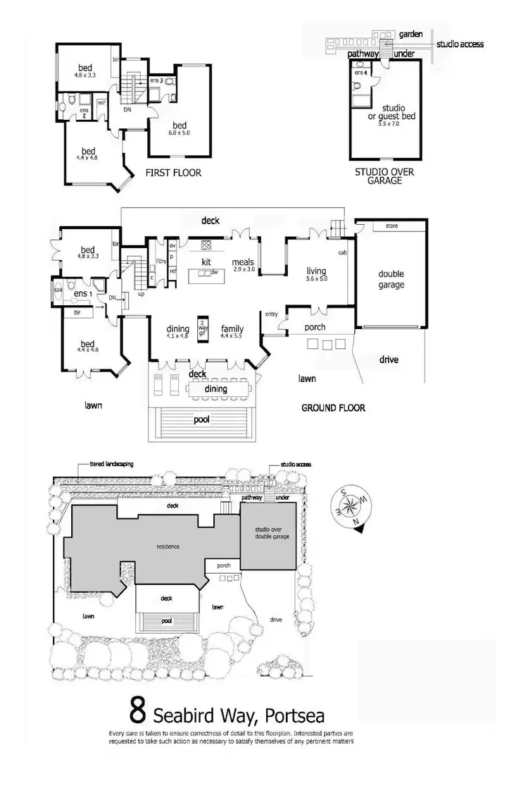 Floorplan of Homely house listing, 8 Seabird Way, Portsea VIC 3944