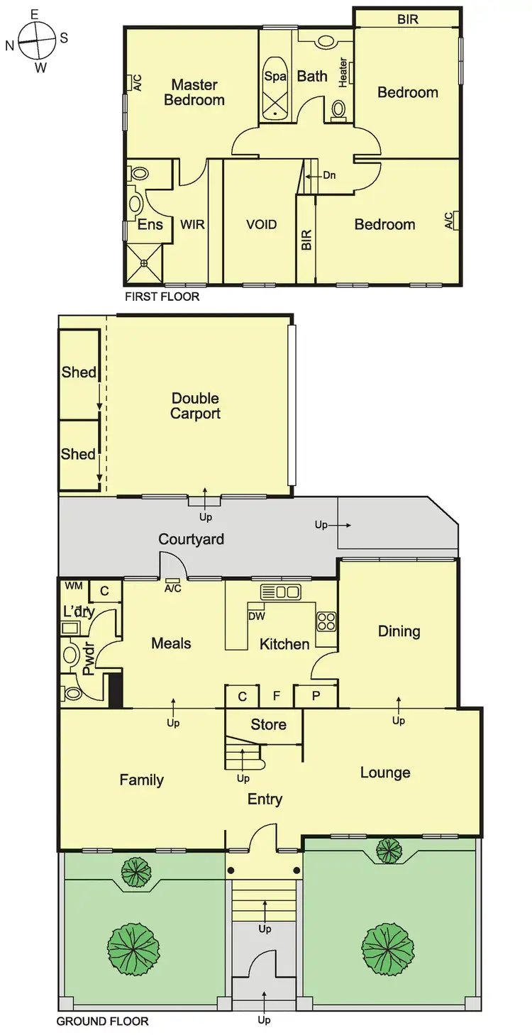 Floorplan of Homely townhouse listing, 1/258 Bambra Road, Caulfield South VIC 3162