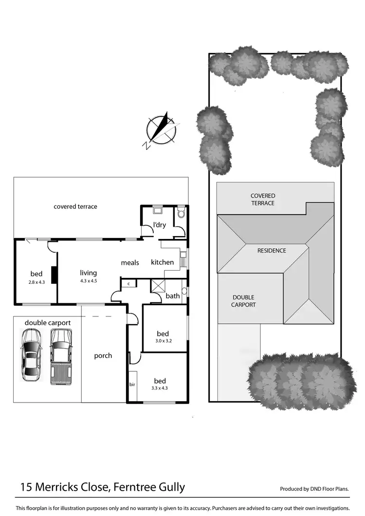 Floorplan of Homely house listing, 15 Merricks Close, Ferntree Gully VIC 3156