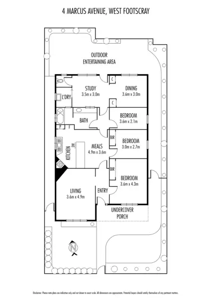 Floorplan of Homely house listing, 4 Marcus Avenue, West Footscray VIC 3012