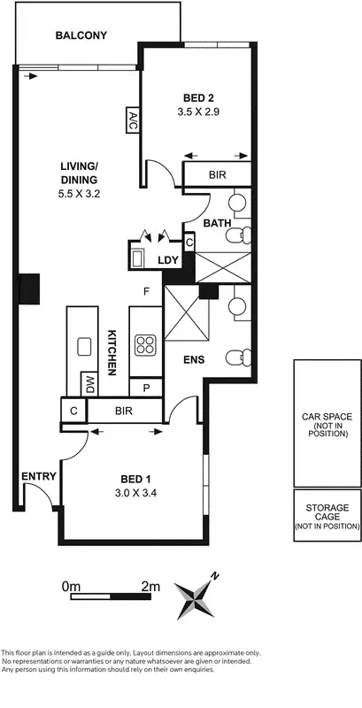 Floorplan of Homely apartment listing, 127/70 Nott Street, Port Melbourne VIC 3207