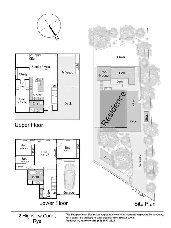 Floorplan of Homely house listing, 2 Highview Court, Rye VIC 3941