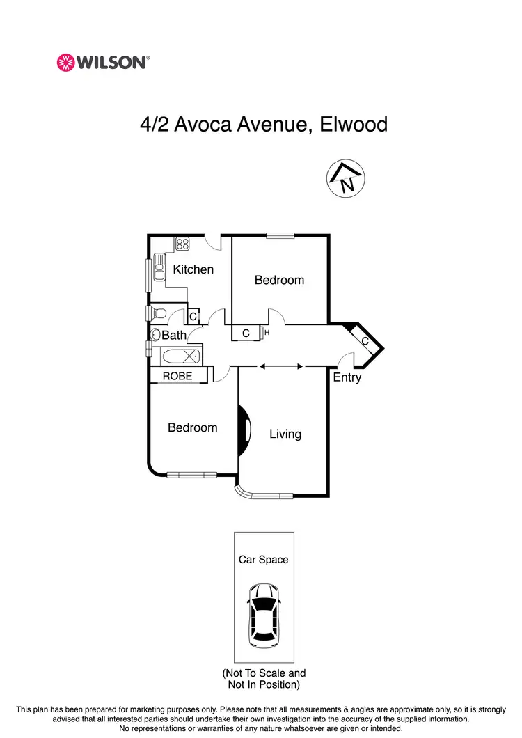 Floorplan of Homely apartment listing, 4/2 Avoca Avenue, Elwood VIC 3184