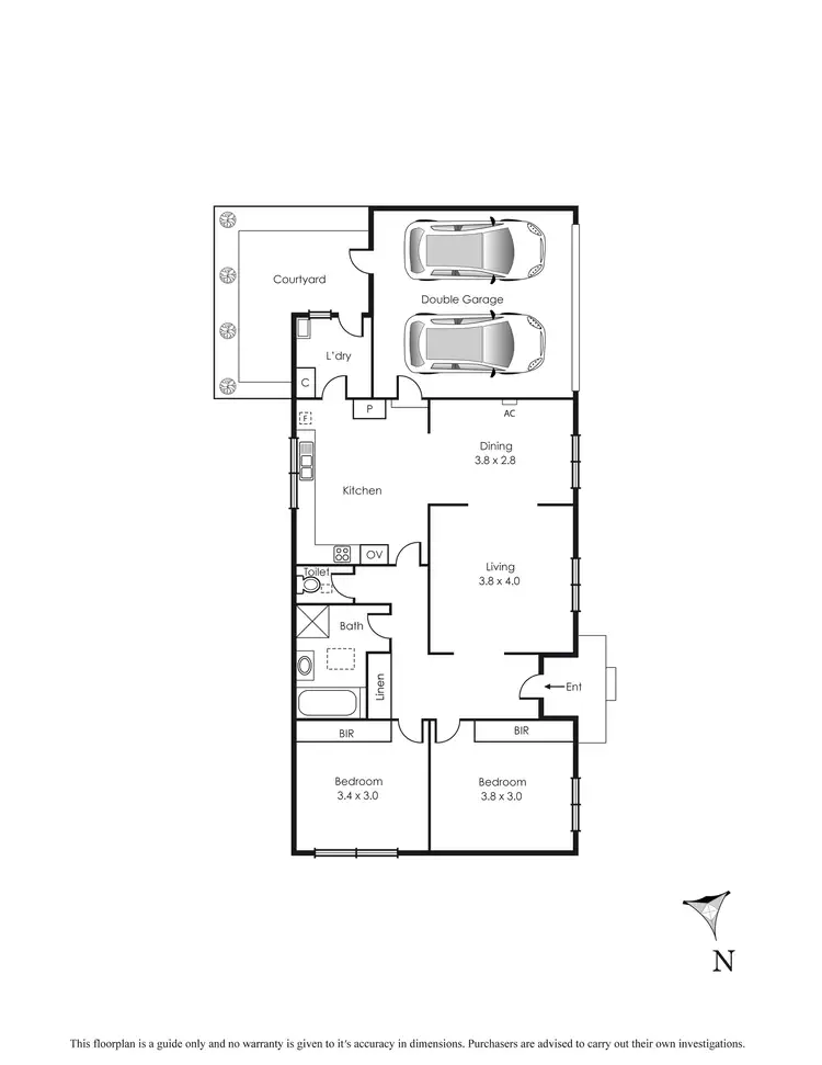 Floorplan of Homely unit listing, 1/12 Laburnum Street, Brighton VIC 3186