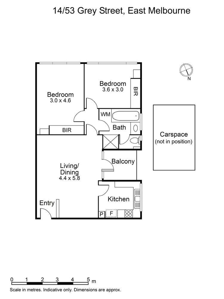 Floorplan of Homely apartment listing, 14/53 Grey Street, East Melbourne VIC 3002