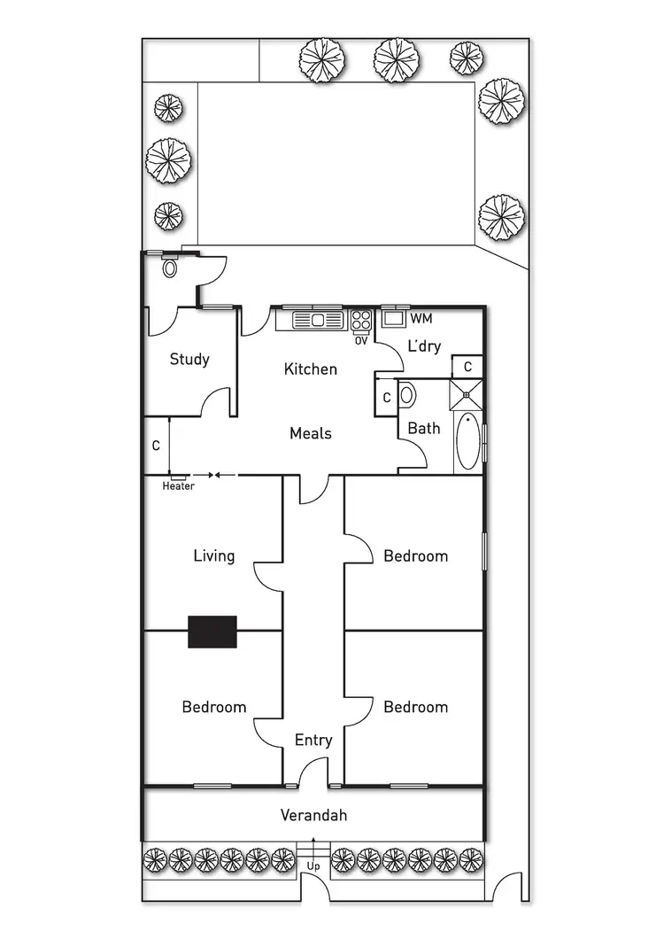Floorplan of Homely house listing, 12 Erica Street, Prahran VIC 3181