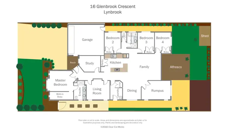 Floorplan of Homely house listing, 16 Glenbrook Crescent, Lynbrook VIC 3975