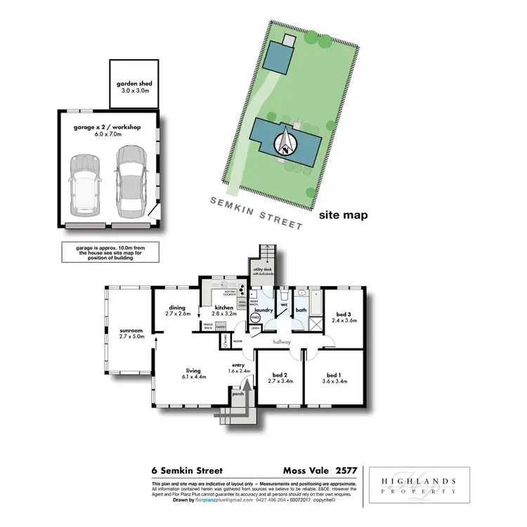 Floorplan of Homely house listing, 6 Semkin Street, Moss Vale NSW 2577