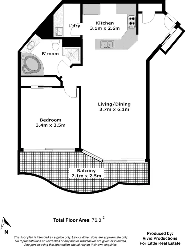 Floorplan of Homely apartment listing, 17/32 Macrossan Street, Brisbane QLD 4000