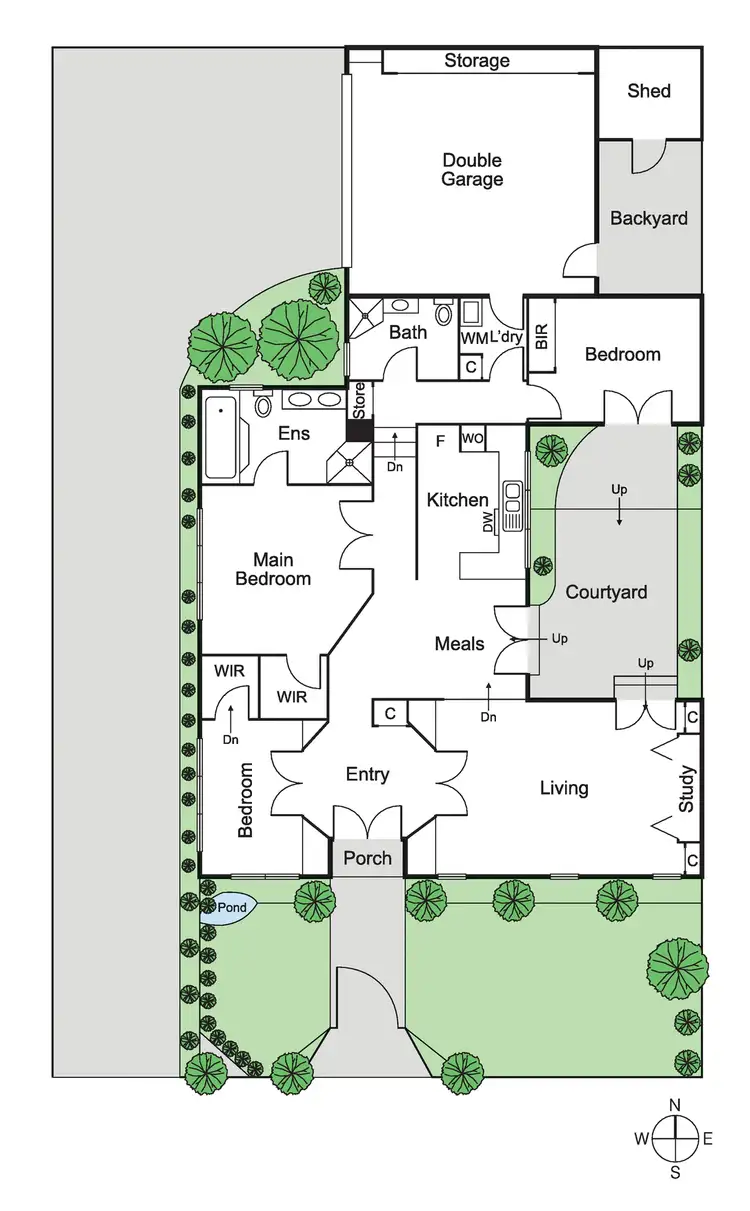 Floorplan of Homely townhouse listing, 3A Scott Street, Caulfield South VIC 3162