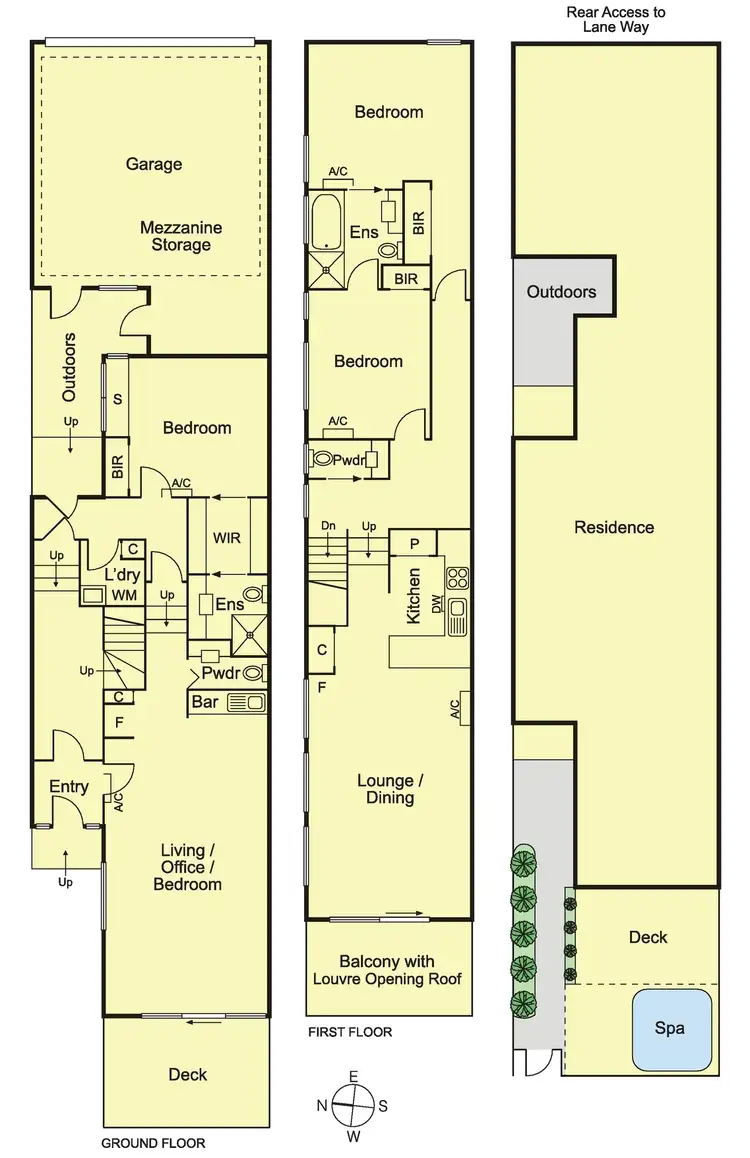Floorplan of Homely townhouse listing, 12 Cedar Street, Caulfield South VIC 3162