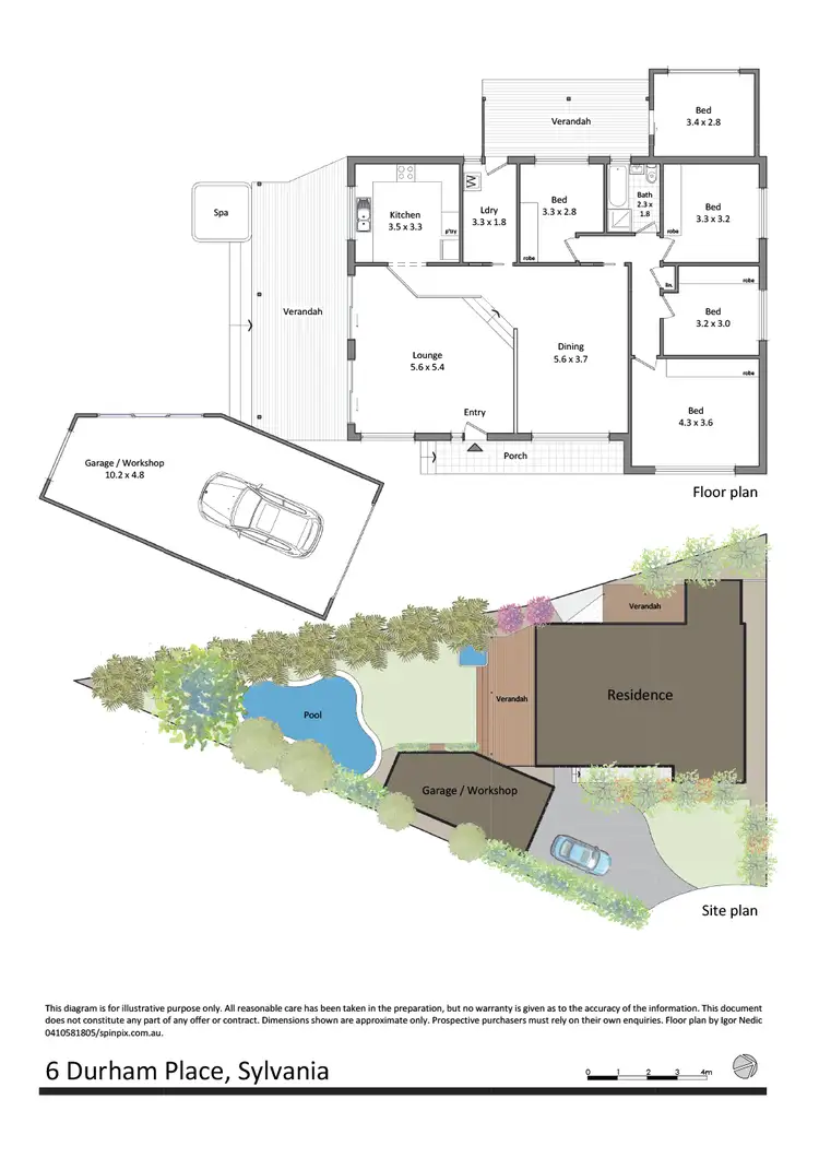 Floorplan of Homely house listing, 6 Durham Place, Sylvania NSW 2224