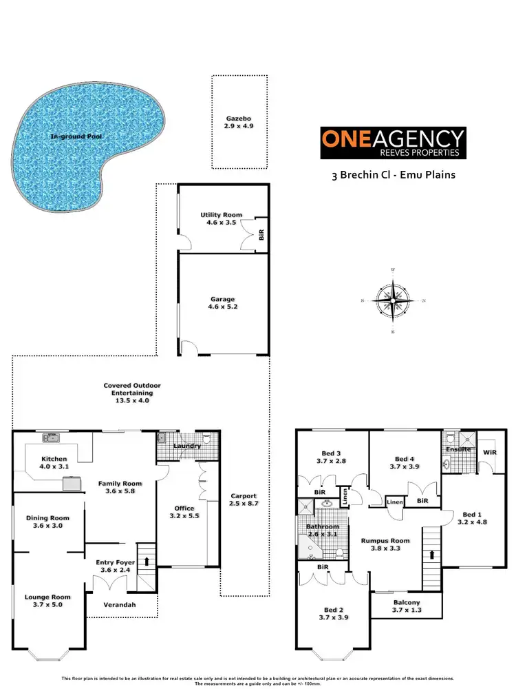 Floorplan of Homely house listing, 3 Brechin Close, Emu Plains NSW 2750