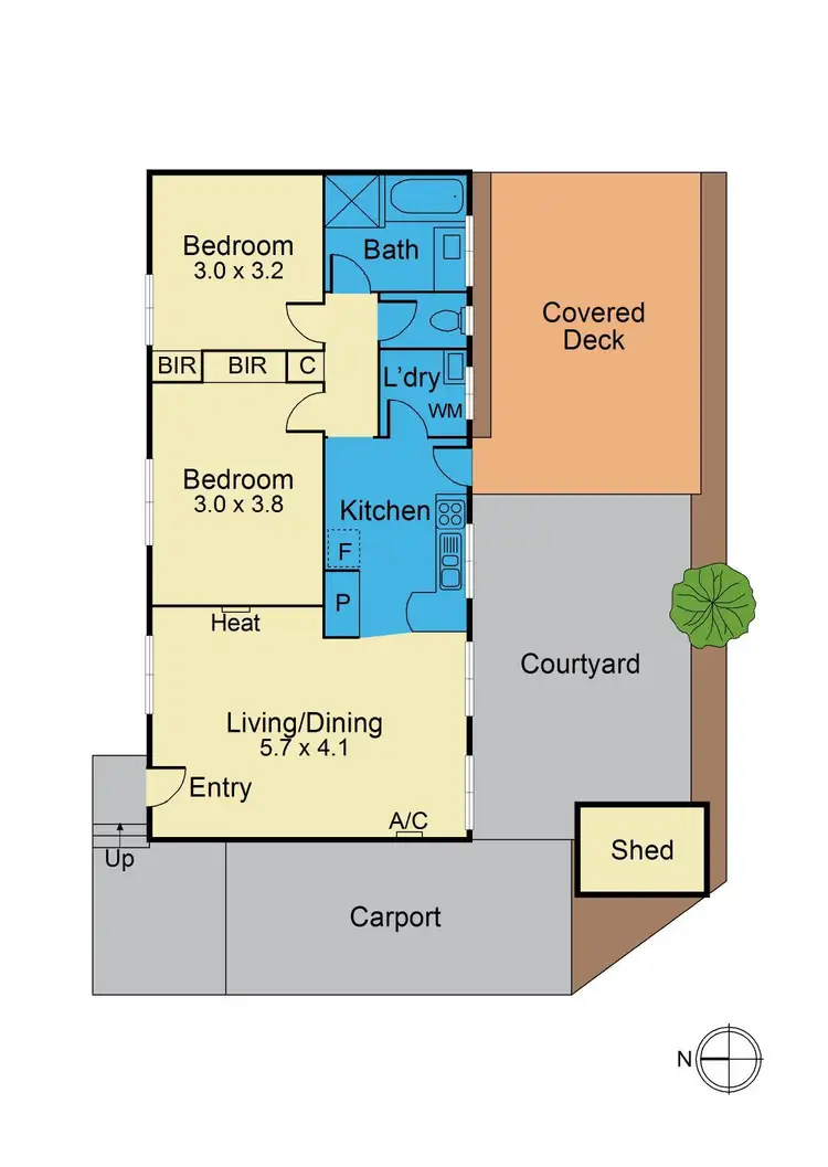 Floorplan of Homely house listing, 1/5 Bridgeford Avenue, Blackburn North VIC 3130