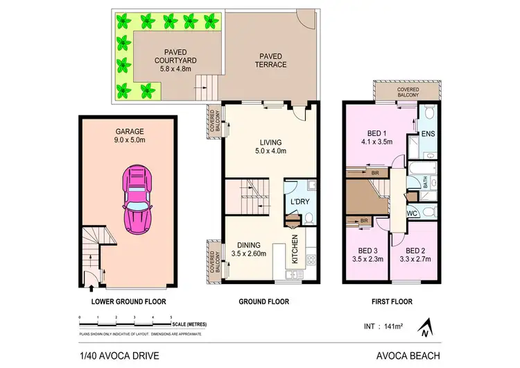 Floorplan of Homely apartment listing, 1/40 Avoca Drive, Avoca Beach NSW 2251