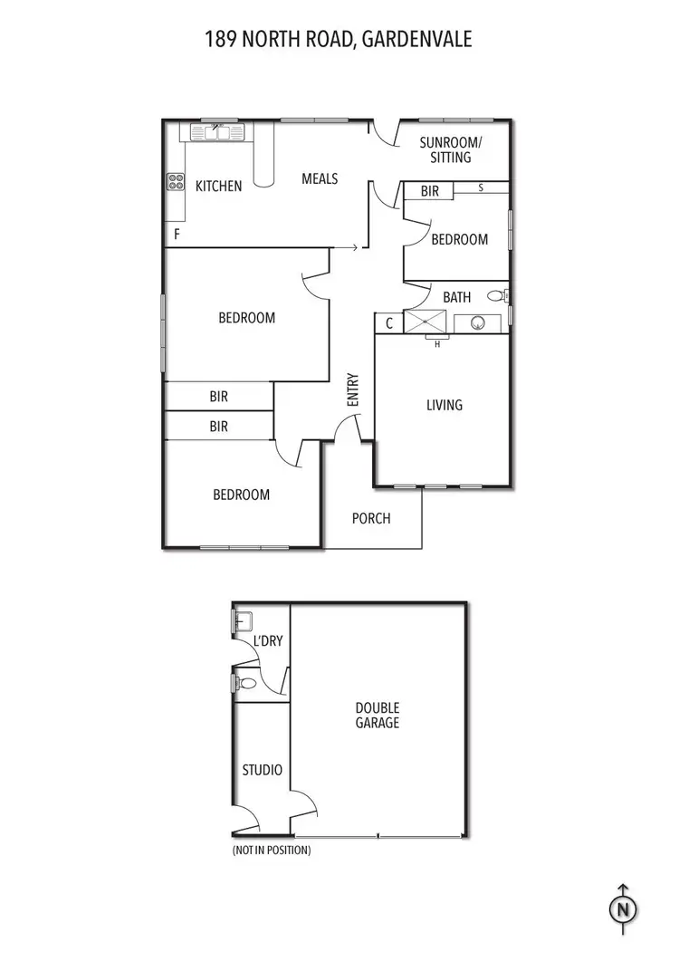 Floorplan of Homely house listing, 189 North Road, Gardenvale VIC 3185