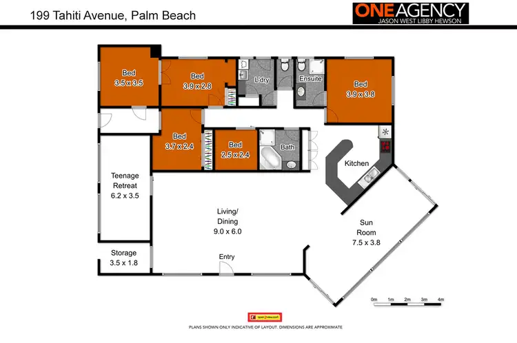 Floorplan of Homely house listing, 199 Tahiti Avenue, Palm Beach QLD 4221