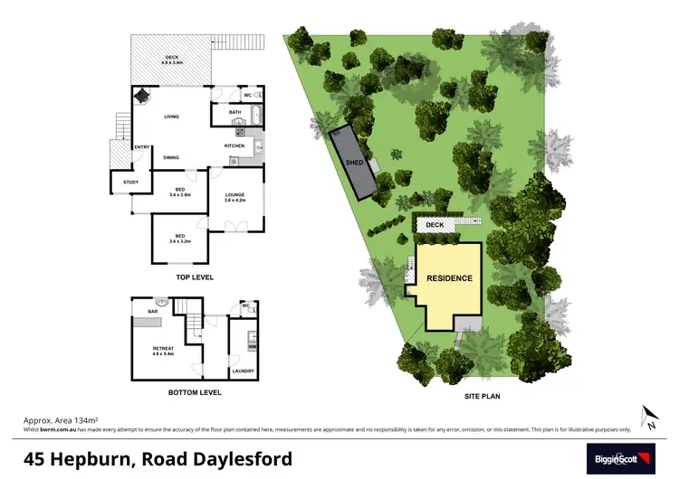 Floorplan of Homely house listing, 45 Hepburn Road, Daylesford VIC 3460