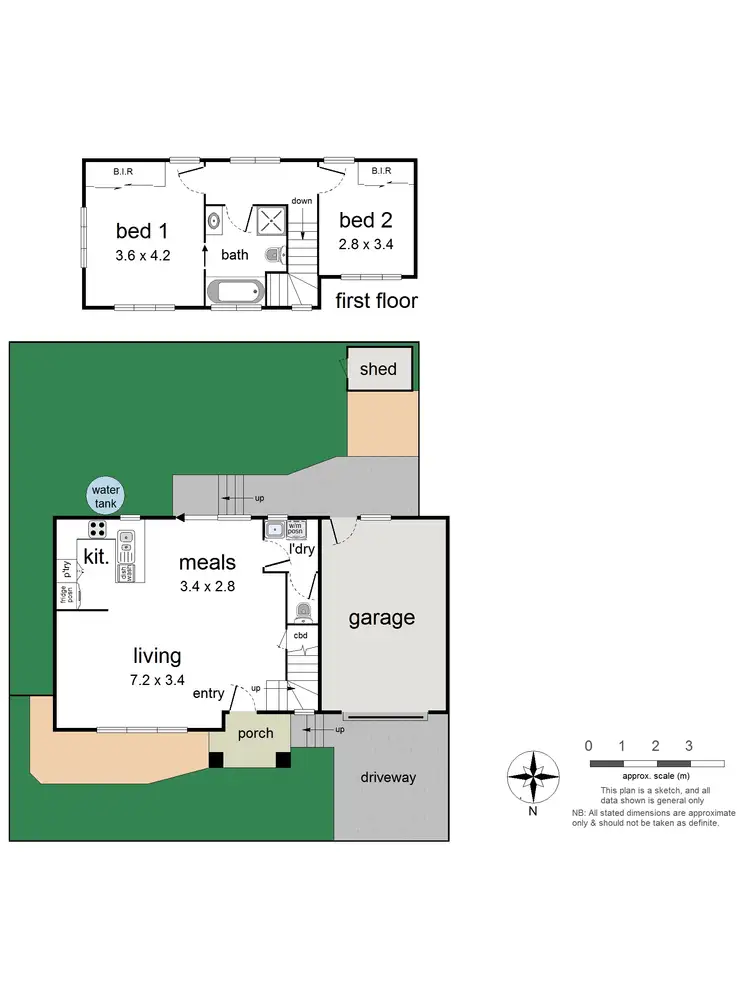 Floorplan of Homely townhouse listing, 2a Dynes Street, Ringwood East VIC 3135