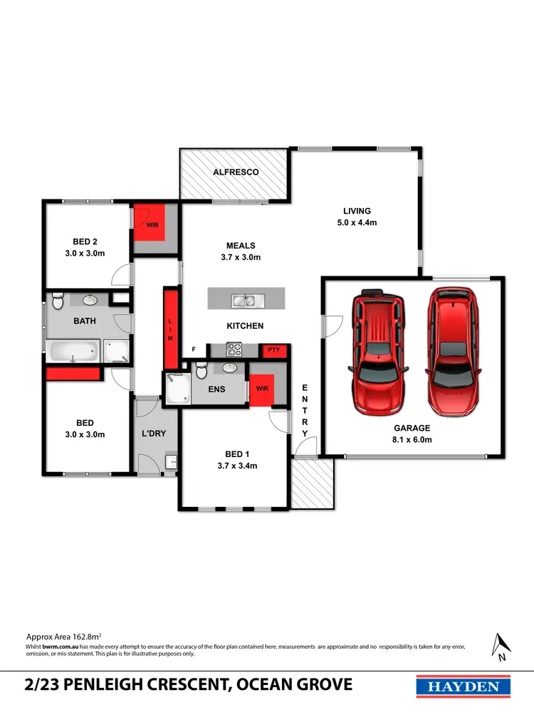 Floorplan of Homely house listing, 2/23 Penleigh Crescent, Ocean Grove VIC 3226