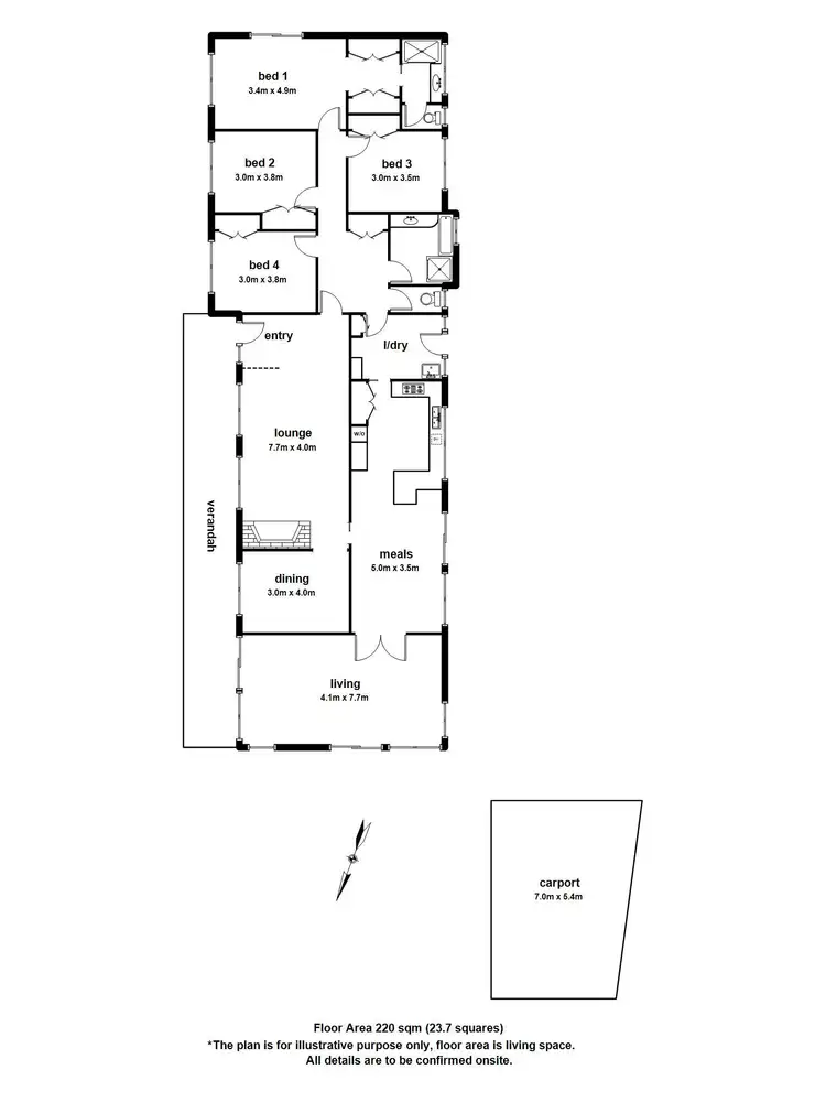 Floorplan of Homely house listing, 20 Barbers Road, Kalorama VIC 3766
