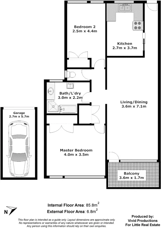 Floorplan of Homely unit listing, 3/16 Dovercourt Road, Toowong QLD 4066