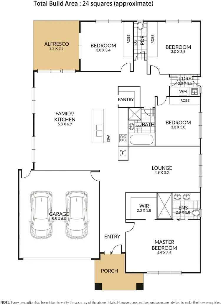 Floorplan of Homely house listing, 10 Ixora Crescent, Manor Lakes VIC 3024