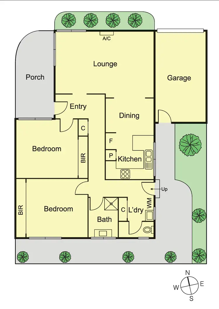 Floorplan of Homely unit listing, 2/12 Lillimur Road, Ormond VIC 3204