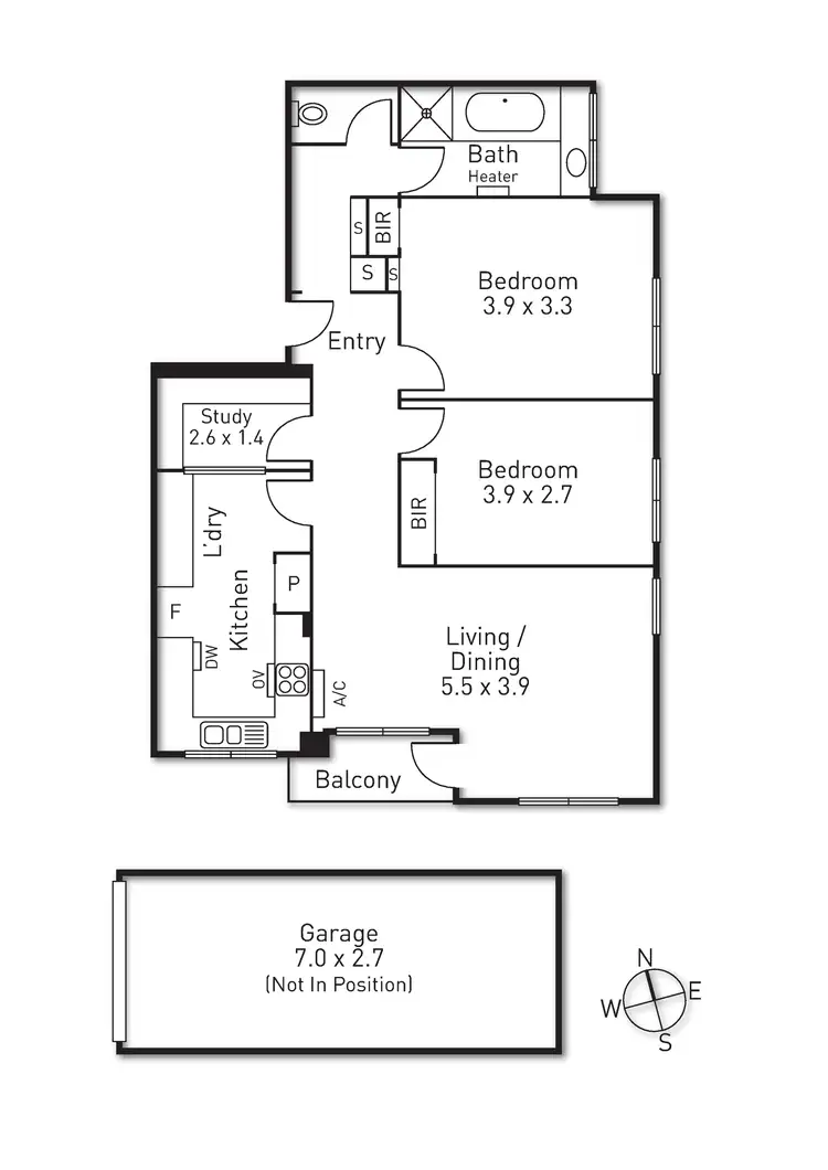 Floorplan of Homely apartment listing, 5/329 Dandenong Road, Prahran VIC 3181