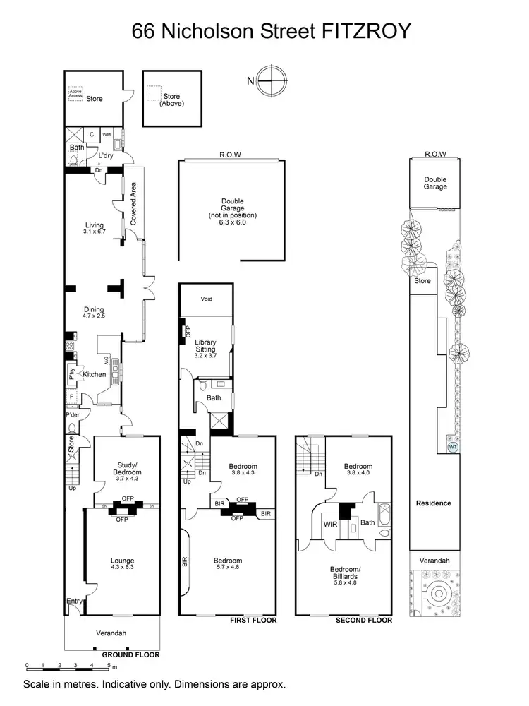 Floorplan of Homely townhouse listing, 66 Nicholson Street, Fitzroy VIC 3065