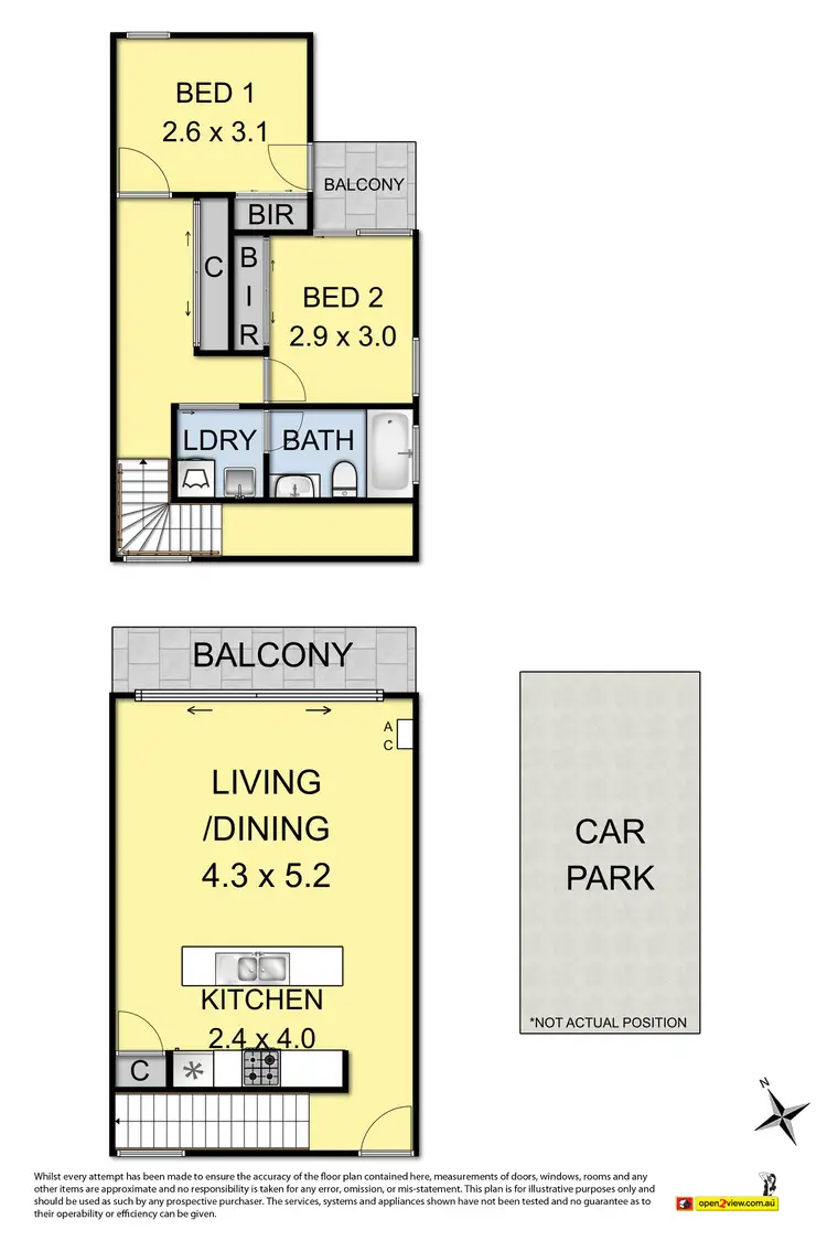 Floorplan of Homely unit listing, 17/101 Ballarat Road, Maidstone VIC 3012