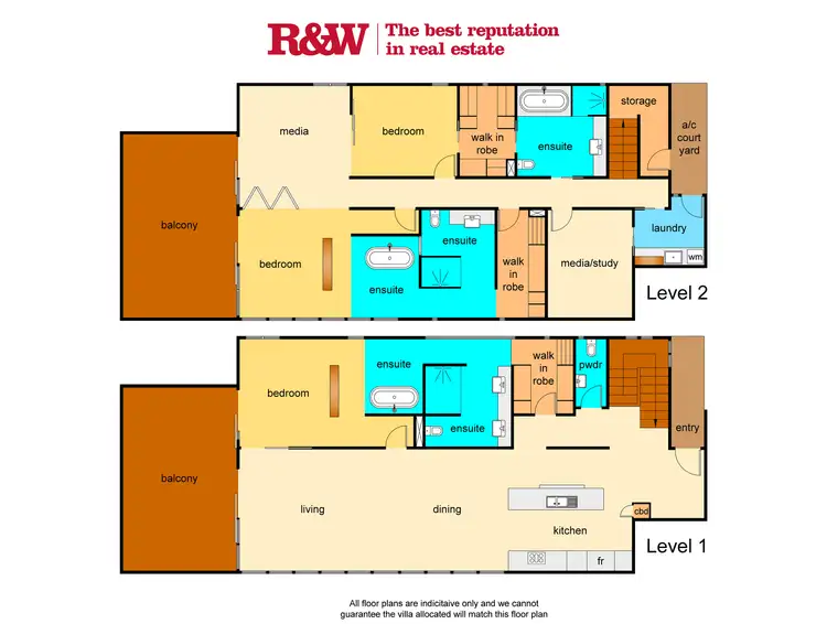 Floorplan of Homely apartment listing, 2106 'Peppers Resort', Noosa Heads QLD 4567