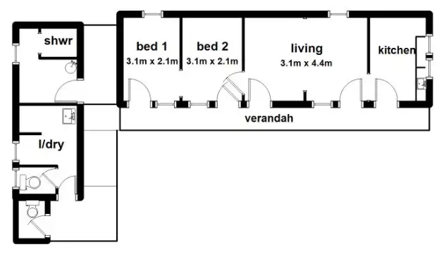Floorplan of Homely house listing, 1 & 2/2 BRETT Road, Warburton VIC 3799