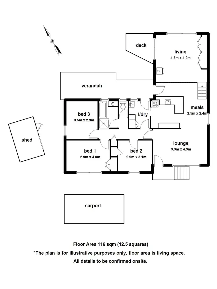 Floorplan of Homely house listing, 5 Hardham Street, Belgrave VIC 3160