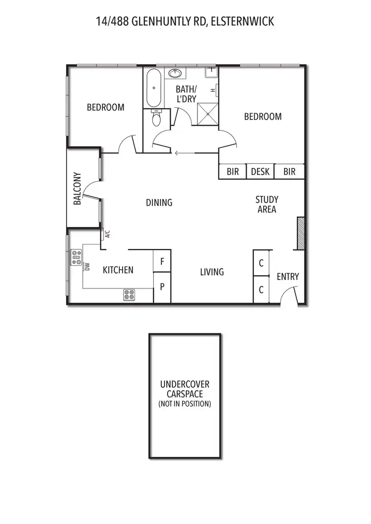 Floorplan of Homely apartment listing, 14/488 Glenhuntly Road, Elsternwick VIC 3185