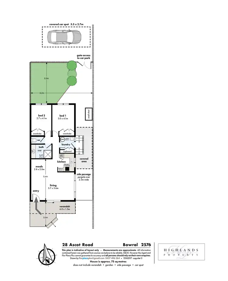Floorplan of Homely unit listing, 1/28 Ascot Road, Bowral NSW 2576