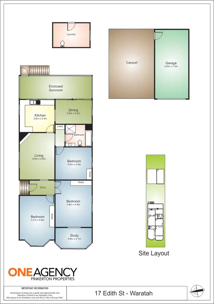Floorplan of Homely house listing, 17 Edith Street, Waratah NSW 2298